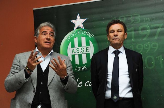 Bernard Caïazzo et Roland Romeyer de l'ASSE