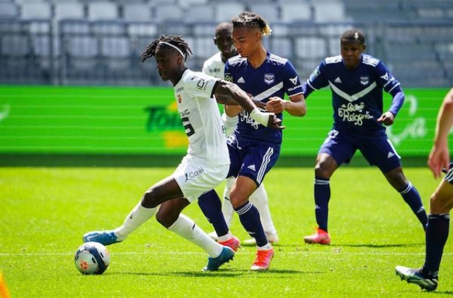 SRFC : Camavinga lors d'un match face à Bordeaux