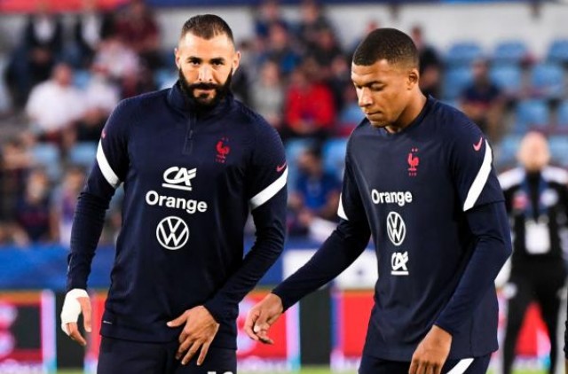 Benzema and Mbappé soon reunited at Real Madrid