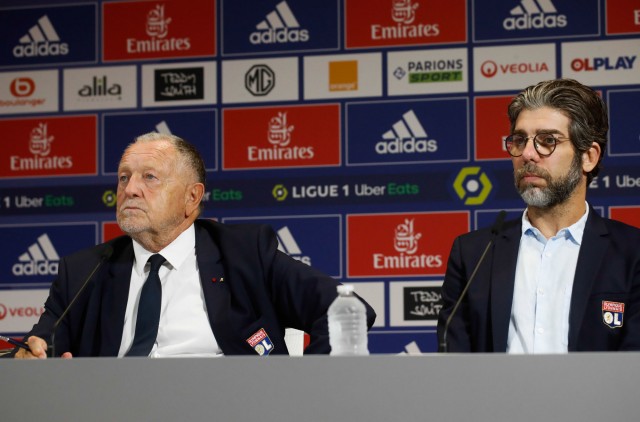 Juninho (ex-DS de l'OL) et Aulas