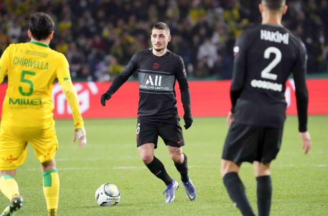 Marco Verratti remonté contre l'arbitre de Nantes - PSG