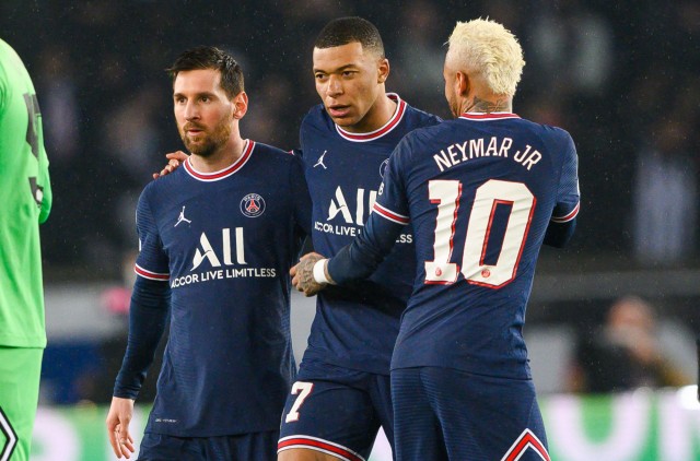 Messi, Neymar et Mbappé avec le PSG.