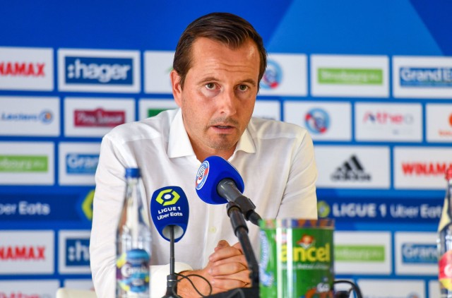 Julien Stéphan, coach du RC Strasbourg, s'est exprimé sur le carton rouge.