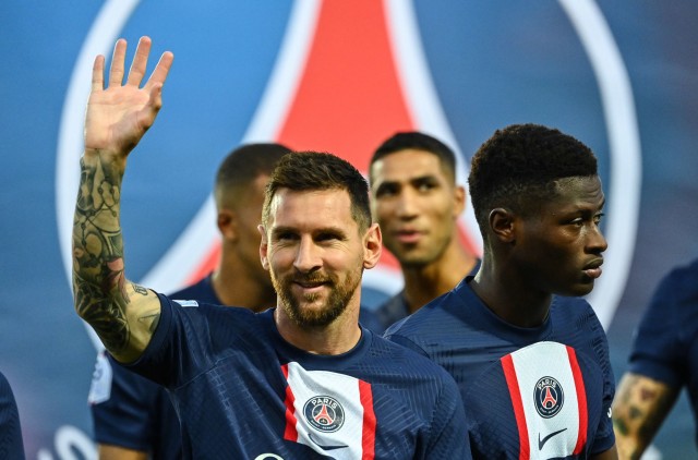 Lionel Messi sous le maillot du PSG