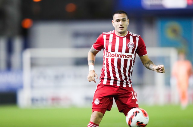 Rony Lopes sous les couleurs de l'Olympiakos