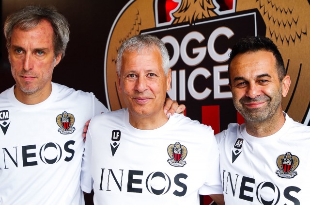 Arjan Peço (à droite) ancien coach adjoint de l'OGC Nice