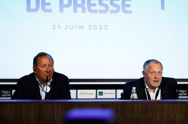 John Textor et Jean-Michel Aulas