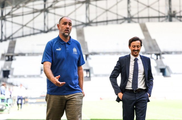 Igor Tudor et Pablo Longoria à l'OM