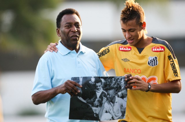 neymar et Roi Pelé