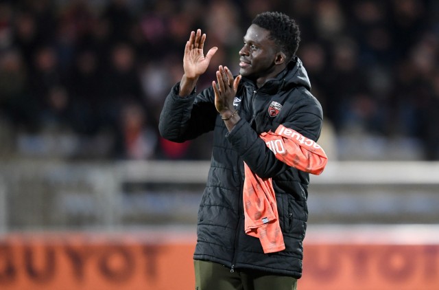Bamba Dieng, attaquant du FC Lorient. 