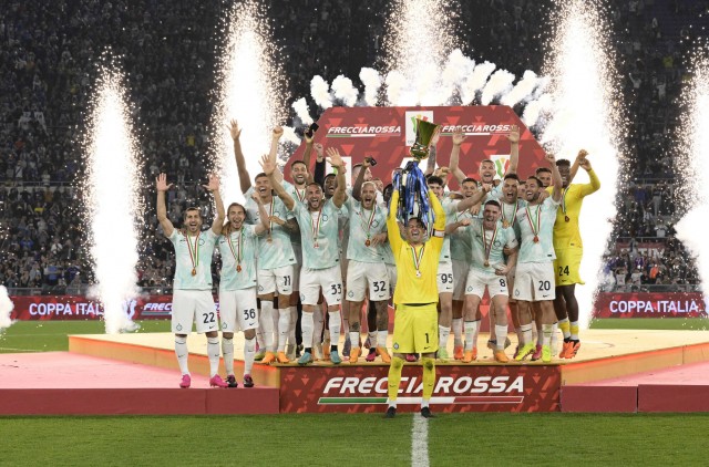 L'Inter a remporté la Coupe d'Italie.