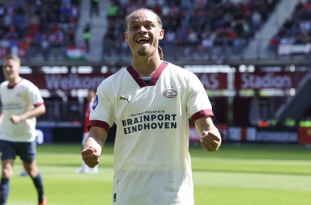 Xavi Simons sous les couleurs du PSV Eindhoven.