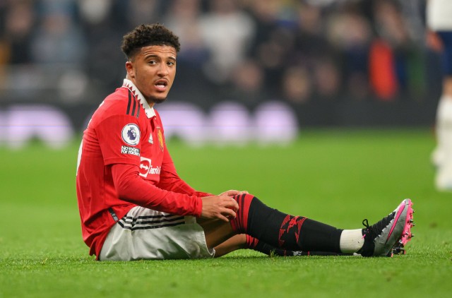 Jadon Sancho sous les couleurs de Manchester United.