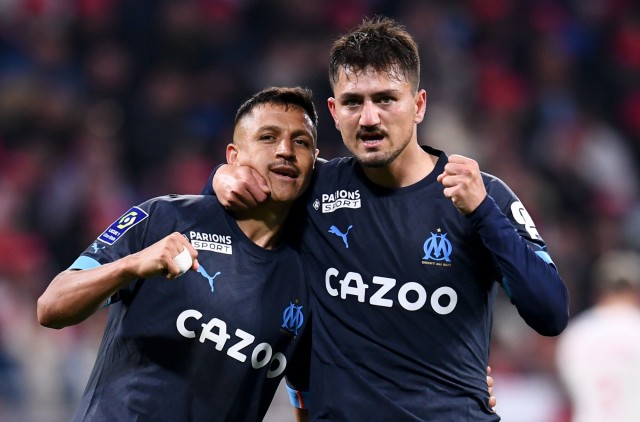 Alexis Sanchez et Cengiz Ünder sous le maillot de l'OM