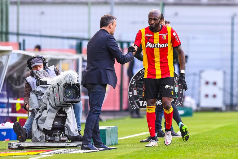 Franck Haise et Seko Fofana, respectivement coach et capitaine du RC Lens.
