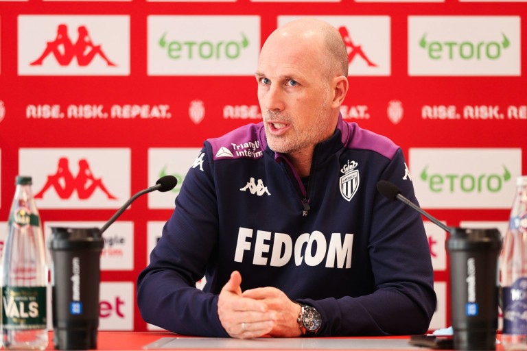 L'entraîneur de l’AS Monaco, Philippe Clement était en conférence de presse.