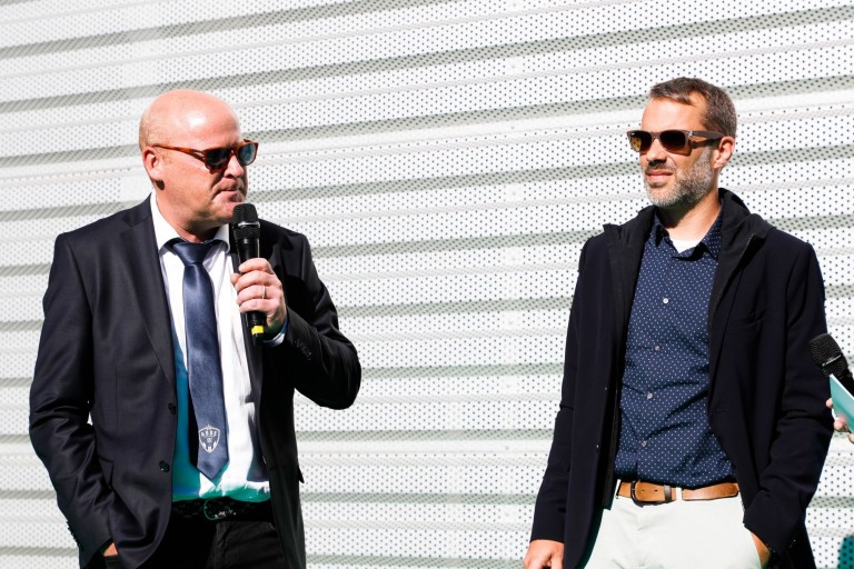 Arnaud Jaouen (à gauche), DGA en charge du marketing de l’ ASSE.