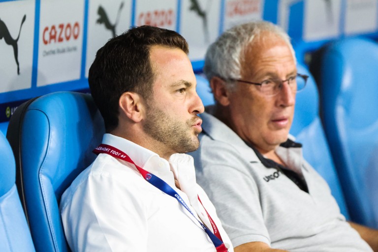 Ahmet Schaefer, président de Clermont Foot, et Pascal Gastien (coach).