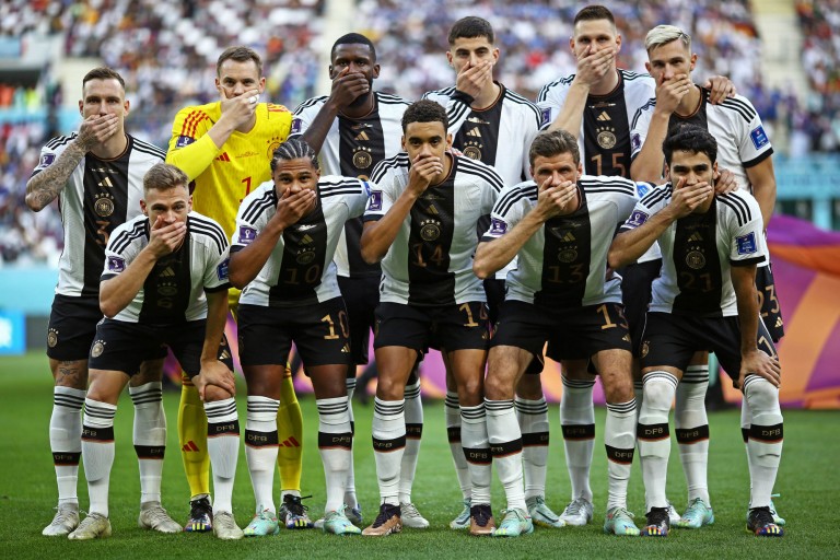 Le geste fort de l'Allemagne dans cette Coupe du monde.