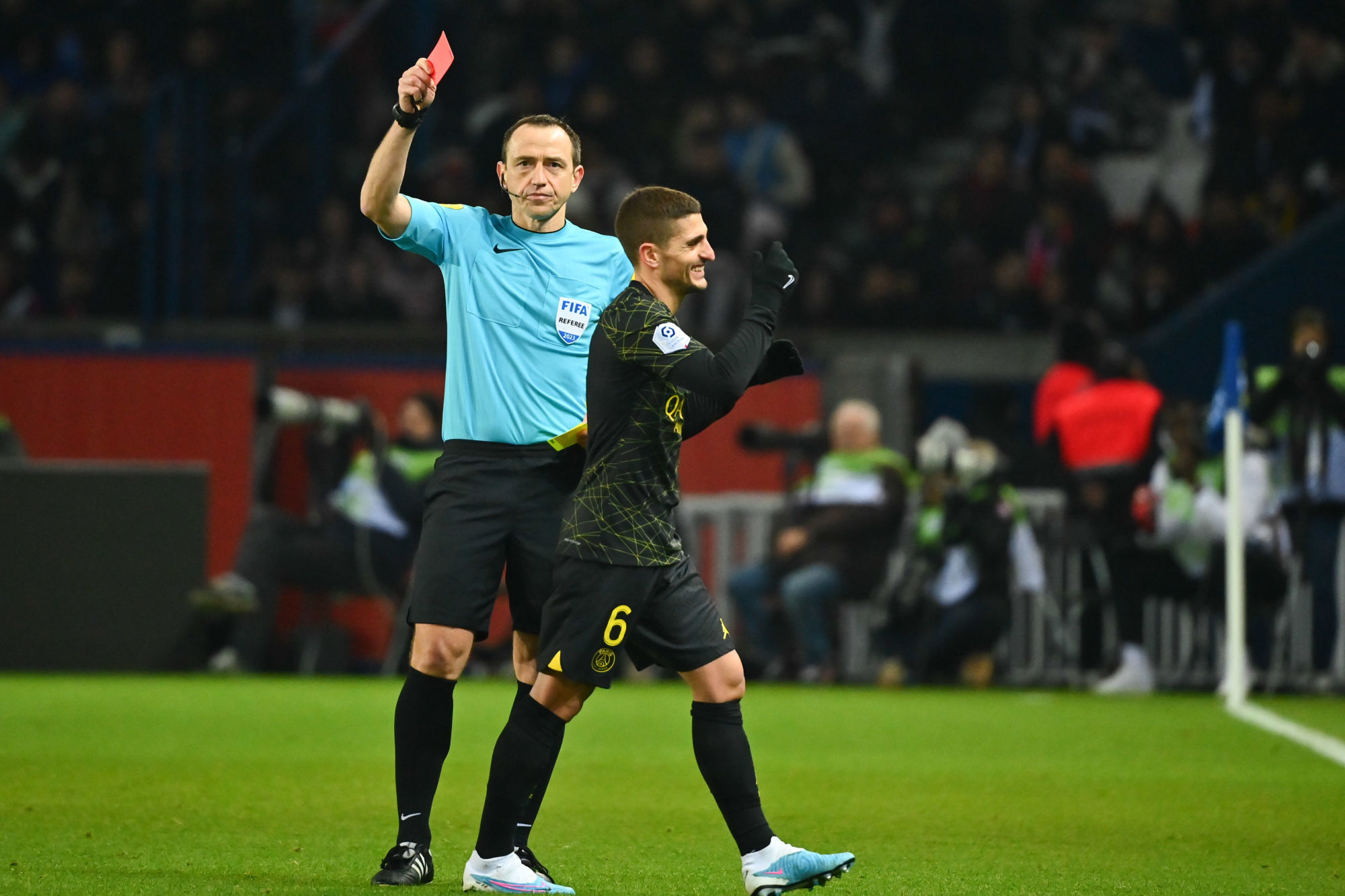Marco Verratti expulsé contre Reims et suspendu contre Montpellier