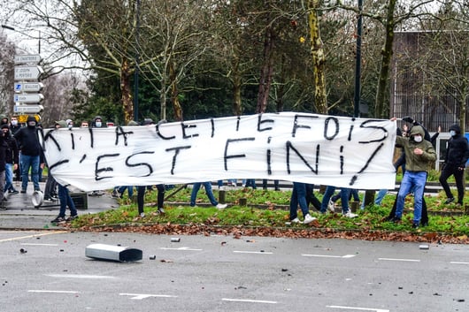 Les supporters du FC Nantes en colère