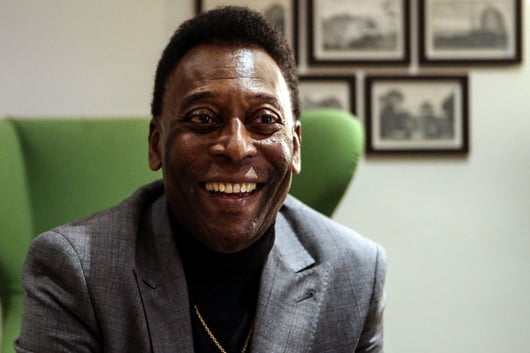 Le roi Pelé, ancien joueur du Brésil.