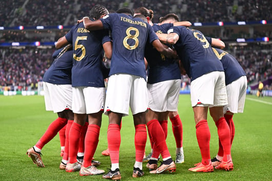 L'Equipe de France est en quarts de finale de la Coupe du monde 2022.