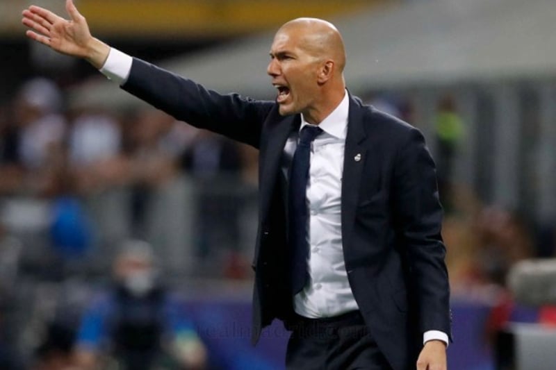 Zinédine Zidane entraîneur du Real Madrid 