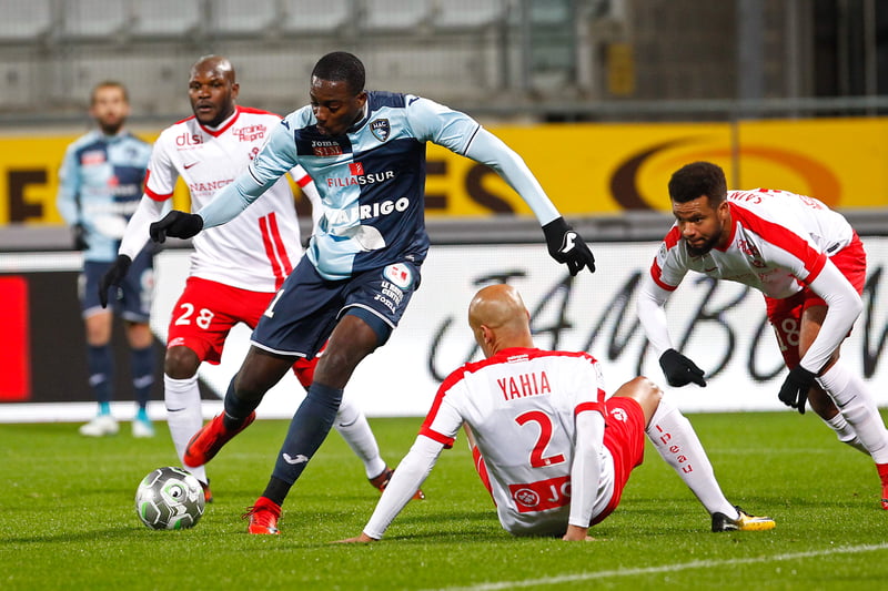 Jean-Philippe Mateta, attaquant de l'OL prêté au Havre la saison dernière.