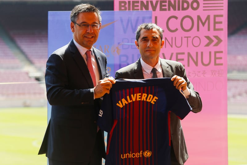 Ernesto Valverde entraîneur du FC Barcelone