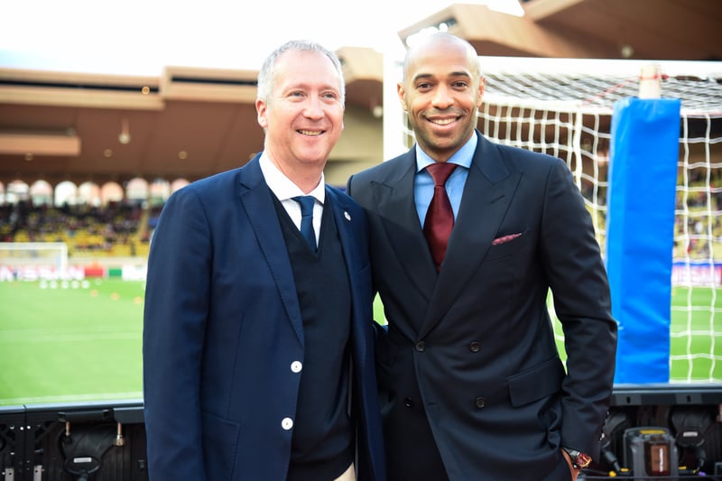 Thierry Henry et Vadim Vasilyev, le vice-president de l'AS Monaco.