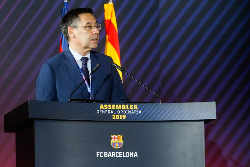Le président Josep Maria Bartomeu, président du FC Barcelone